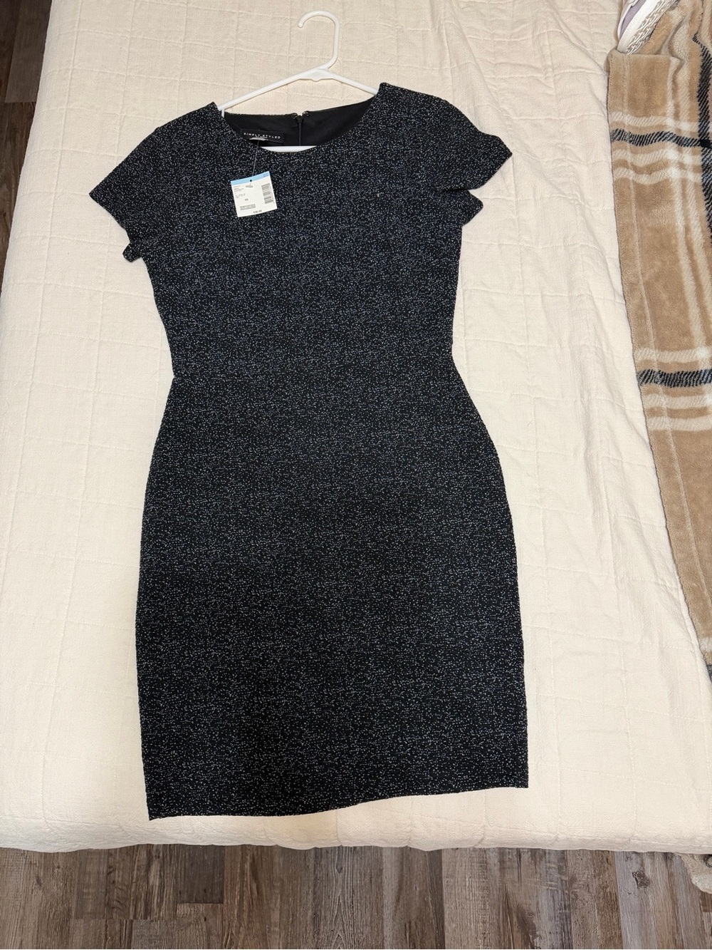 Simply Styled Black Sparkle Mini Dress